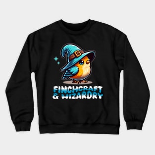 Finchcraft & Wizardry - Cute Bird Wizard Crewneck Sweatshirt